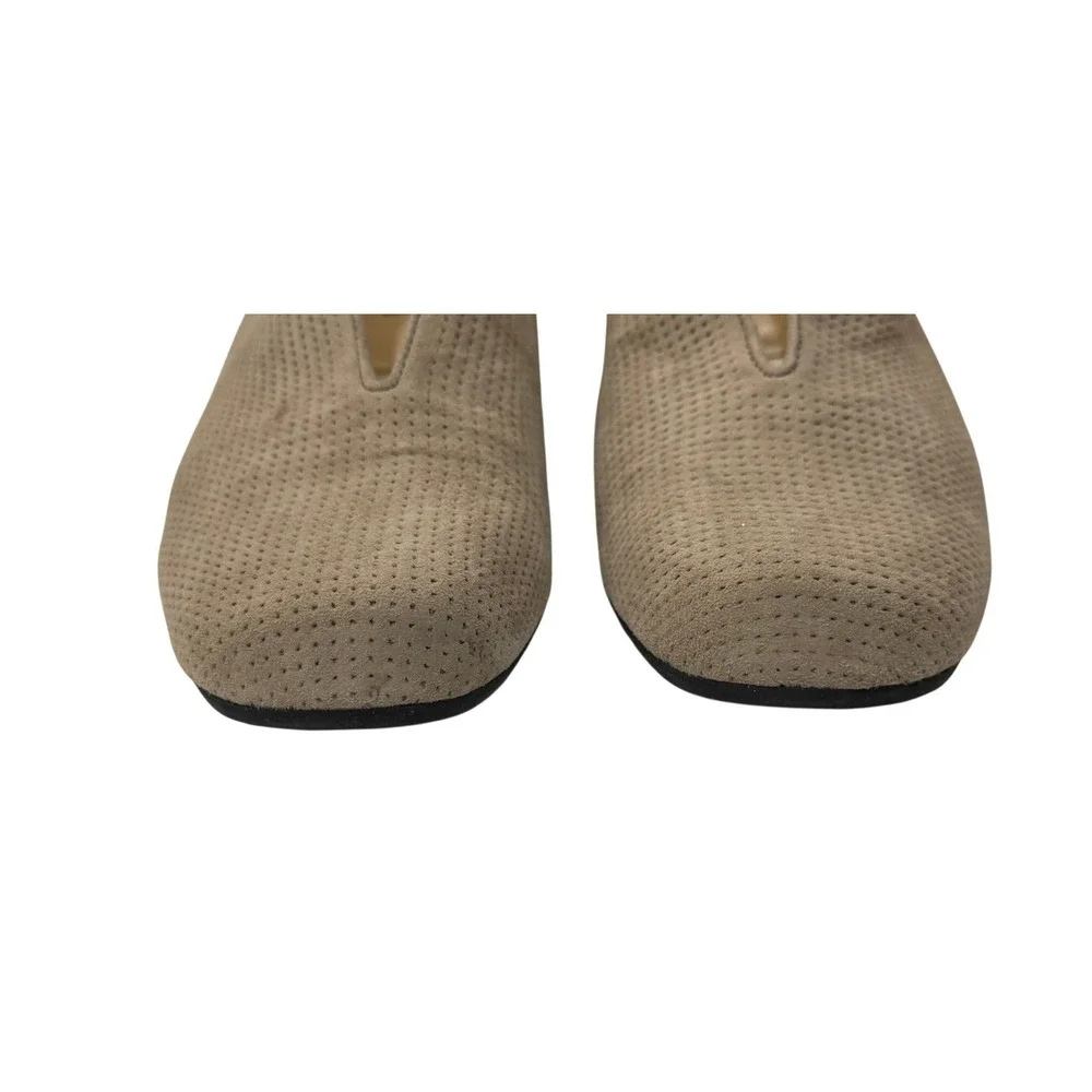 Vaneli Suede Wedge Loafers Beige‎ Women 9M Casual Neutral Comfort Slip On Shoes